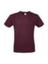 Tee-shirts bio B&C #E150 T-Shirt Burgundy