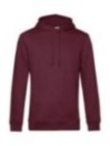 Pulls à capuche et Pantalons de jogging bio B&C Organic Inspire Hooded_° Burgundy